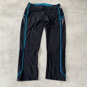 BMW Black Cropped Athletic Leggings S
